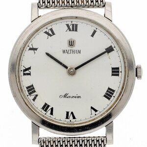 WATCH WALTHAM Maxim white SS MN